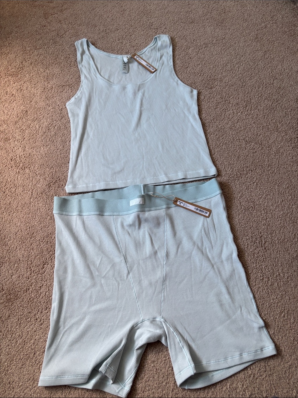 Skims cotton rib lounge set